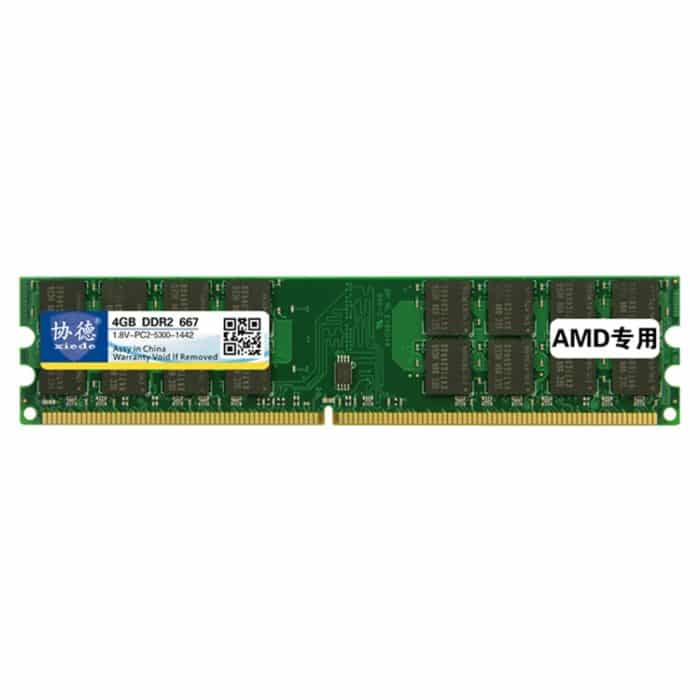XIEDE X018 DDR2 667 MHz 4 GB Allgemeines AMD Special Strip Memory RAM-Modul für Desktop-PCs – Bild 1