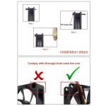 60 Stück 40 mm Anti-Vibrations-Soft-Dämpfungsnagel-Gummi-Silikon-Computer-Lüfterschraube, 60 PCS 40mm, 60 PCS 40mm (Blue) – Bild 5