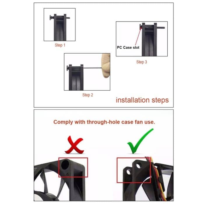 60 Stück 40 mm Anti-Vibrations-Soft-Dämpfungsnagel-Gummi-Silikon-Computer-Lüfterschraube, 60 PCS 40mm, 60 PCS 40mm (Blue) – Bild 5