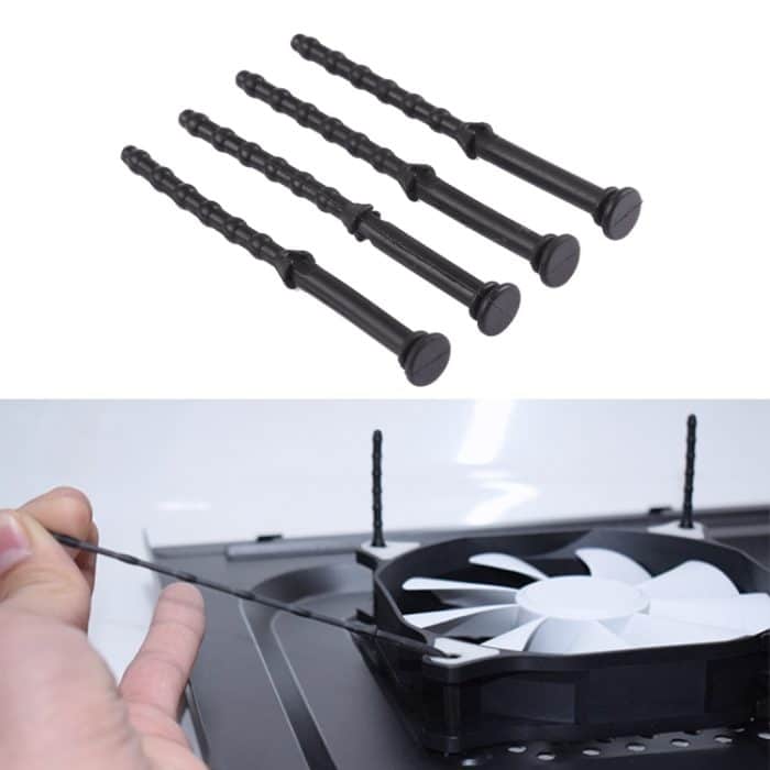 4 Stück 65 mm Anti-Vibrations-Soft-Dämpfungsnagel-Gummi-Silikon-Computer-Lüfterschraube, 4 PCS 65mm – Bild 1