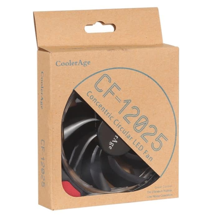 Farb-LED, 12 cm, 4-polig, Computerkomponenten, Gehäuselüfter, Computer-Host-Lüfter, leiser Lüfter, Kühlung mit rotem Licht, 4pin (Red Light), 4pin (Blue Light) – Bild 4