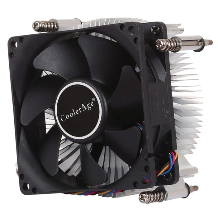 4Pin CPU Cooler Mute Silent Fan Verdickter Aluminium-Kühlkörper für Intel 1155/1150/1151 – Bild 1