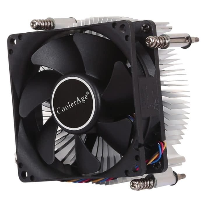 4Pin CPU Cooler Mute Silent Fan Verdickter Aluminium-Kühlkörper für Intel 1155/1150/1151 – Bild 2
