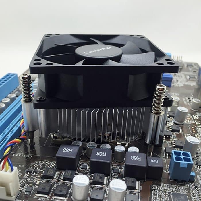4Pin CPU Cooler Mute Silent Fan Verdickter Aluminium-Kühlkörper für Intel 1155/1150/1151 – Bild 7