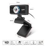 HXSJ S90 30fps 1 Megapixel 720P HD-Webcam für Desktop / Laptop / Android TV, mit 8 m schallabsorbierendem Mikrofon, Kabellänge: 1,5 m – Bild 3