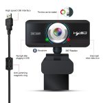 HXSJ S90 30fps 1 Megapixel 720P HD-Webcam für Desktop / Laptop / Android TV, mit 8 m schallabsorbierendem Mikrofon, Kabellänge: 1,5 m – Bild 4