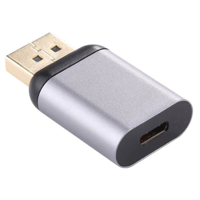 Typ-C/USB-C-Buchse auf Big-DP-Stecker, Adapter aus Aluminiumlegierung, Type-C Female to Big DP Male – Bild 3