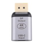 Typ-C/USB-C-Buchse auf Big-DP-Stecker, Adapter aus Aluminiumlegierung, Type-C Female to Big DP Male – Bild 4