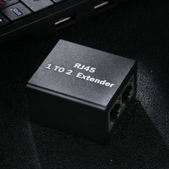 RJ45 1 auf 2 Erweiterungskopfverlängerung aus Aluminiumlegierung, RJ45 1 to 2 Extender – Bild 5