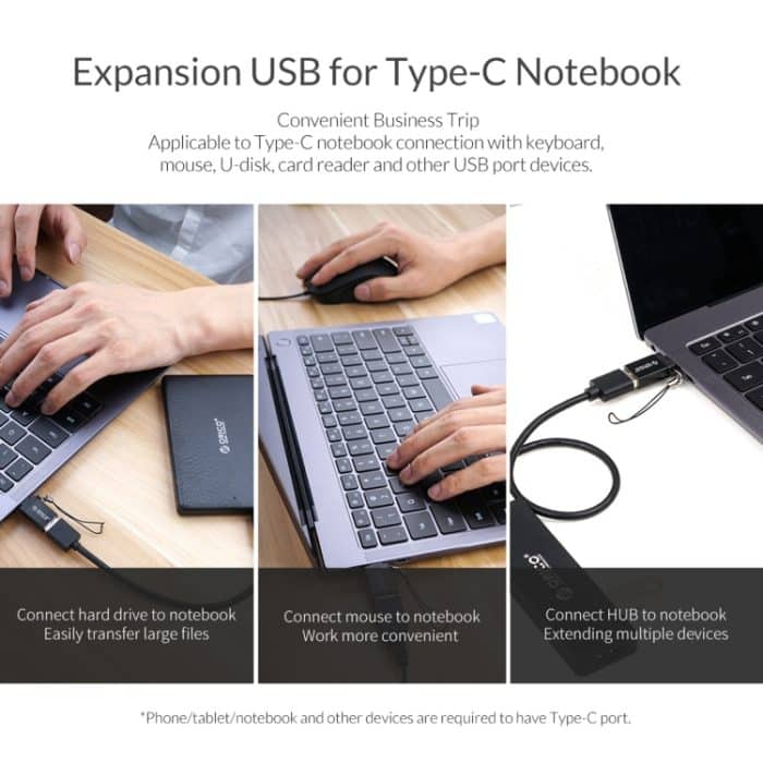 ORICO CBT-UT01-BK-BP Typ-C-auf-USB-3.0-Adapter – Bild 7