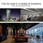 REXLIS CAT7-2 Vergoldetes CAT7 Flat Ethernet 10-Gigabit-Zweifarben-LAN-Kabel mit geflochtenem Netzwerk für Modemrouter LAN-Netzwerk mit geschirmten RJ45-Anschlüssen, Länge: 0,5 m – Bild 7