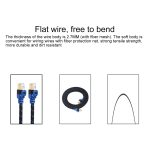 REXLIS CAT7-2 Vergoldetes CAT7 Flat Ethernet 10 Gigabit Zweifarbiges LAN-Kabel mit geflochtenem Netzwerk für Modemrouter LAN-Netzwerk mit abgeschirmten RJ45-Anschlüssen, Länge: 5 m – Bild 5