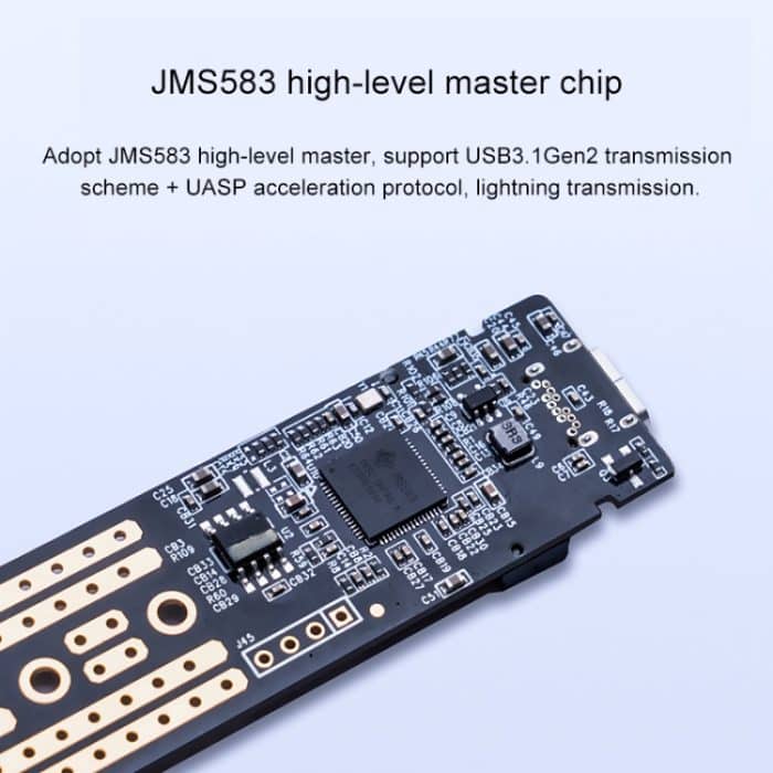 ORICO PBM2 NVMe M.2 SSD-Gehäuse Typ C USB 3.1-Gehäuse Festplattenbox (10 Gbit / s) – Bild 6