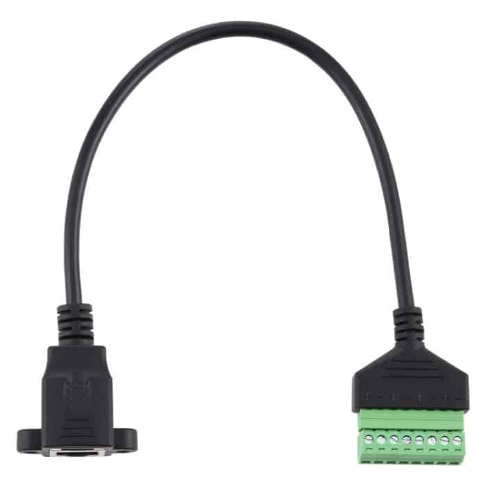 RJ45-Buchse an 8-polige steckbare Klemmen Lötfreier USB-Stecker Lötfreier Anschlussadapterkabel, Länge: 30 cm – Bild 3