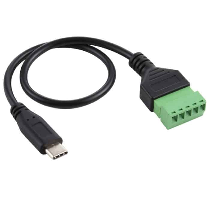 USB-C / Typ C-Stecker auf 5-polige steckbare Anschlüsse Lötfreier USB-Anschluss Lötfreier Anschlussadapterkabel, Länge: 30 cm – Bild 2