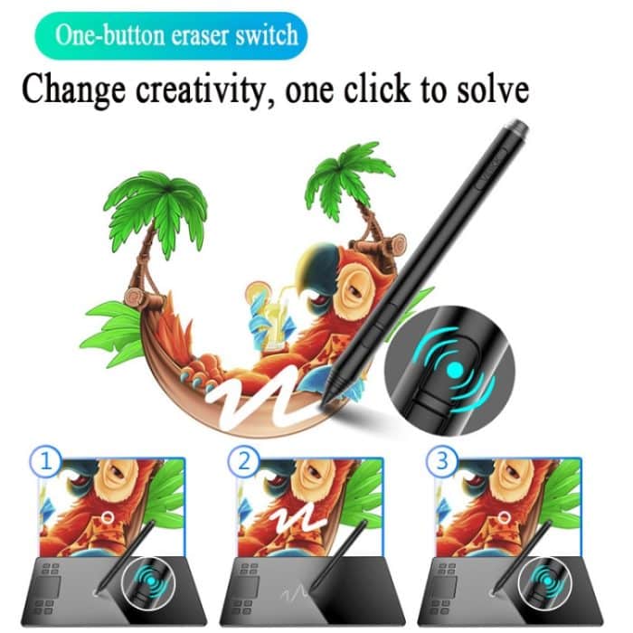 VEIKK A50 10x6 Zoll 5080 LPI Smart Touch Elektronisches Grafiktablett mit Typ-C-Schnittstelle – Bild 13