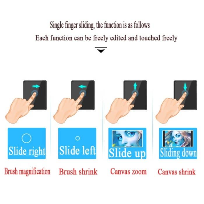 VEIKK A50 10x6 Zoll 5080 LPI Smart Touch Elektronisches Grafiktablett mit Typ-C-Schnittstelle – Bild 10