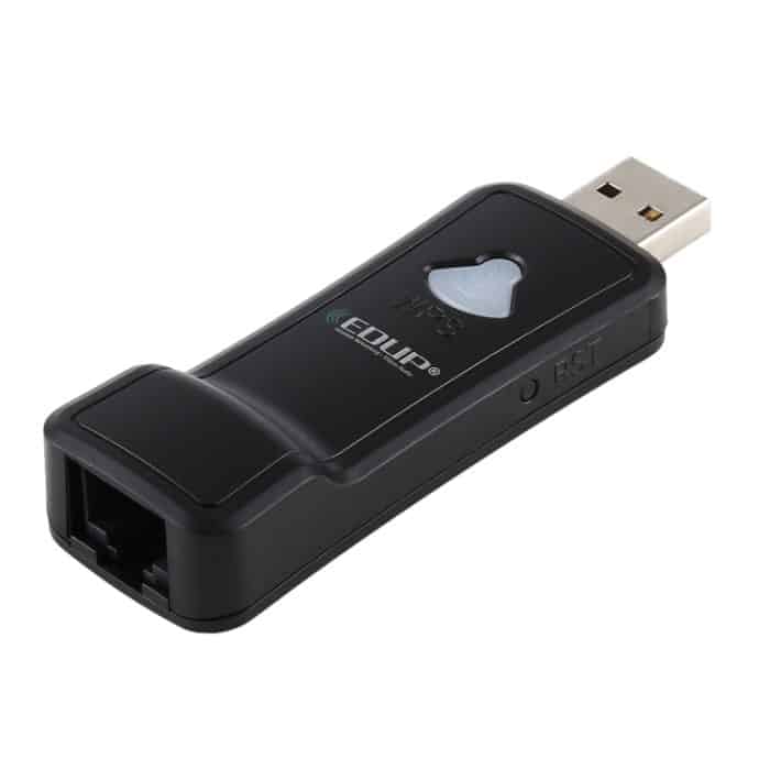 EDUP EP-2911S 300 Mbit / s 2,4 GHz Wireless USB Repeater WLAN-zu-RJ45-Netzwerkadapter für Fernseher, Set-Top-Box, PS4, Xbox, Drucker, Projektor – Bild 2