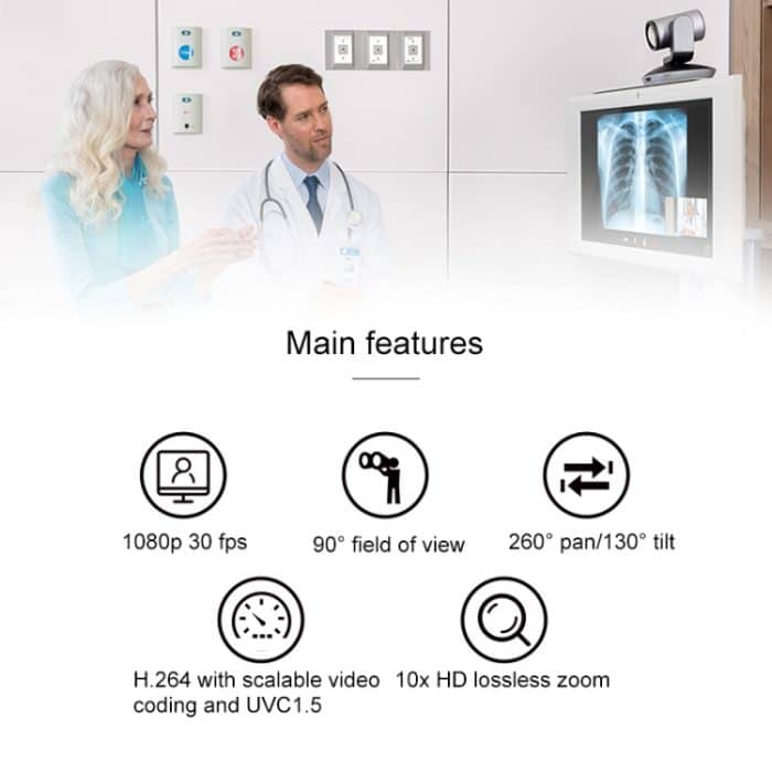 Logitech CC2900EP HD 1080P 10x Verlustless Zoom Corporate Conference Camera – Bild 4