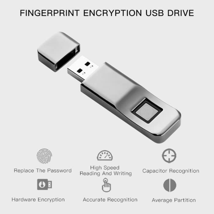 P1 Hochgeschwindigkeits-USB 3.0 32 GB Fingerabdruckverschlüsselung Flash-Disk USB-Speicherstick Pen-Laufwerk U DISK, Schreiben: 75 MB / s, Lesen: 135 MB / s – Bild 6
