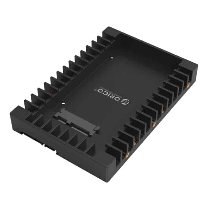ORICO 1125SS SATA 3.0 Schnelle Übertragungsgeschwindigkeit 2,5 bis 3,5 Zoll Festplatten-Caddy / Konverter-Gehäuse (schwarz) – Bild 2