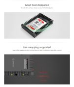 ORICO 1125SS SATA 3.0 Schnelle Übertragungsgeschwindigkeit 2,5 bis 3,5 Zoll Festplatten-Caddy / Konverter-Gehäuse (schwarz) – Bild 9