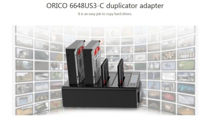 ORICO 6648US3-C-V1 4-fach USB 3.0 Typ B zu SATA Externe Festplattenbox Aufbewahrungskoffer Festplatten-Dockingstation / Duplikator für 2,5 Zoll / 3,5 Zoll SATA HDD / SSD – Bild 7