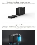 ORICO NS200-C3 USB-C / Typ C 3.1 bis SATA mit 2 Einschüben Externe Festplattenbox Aufbewahrungsbox Festplatten-Dock für 3,5-Zoll-SATA-Festplatte, Unterstützung des UASP-Protokolls – Bild 9