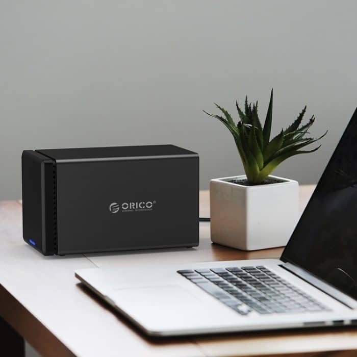 ORICO NS400-C3 4-fach USB-C / Typ C 3.1 bis SATA Externe Festplattenbox Aufbewahrungskoffer Festplatten-Dock für 3,5-Zoll-SATA-Festplatte, Unterstützung des UASP-Protokolls – Bild 6