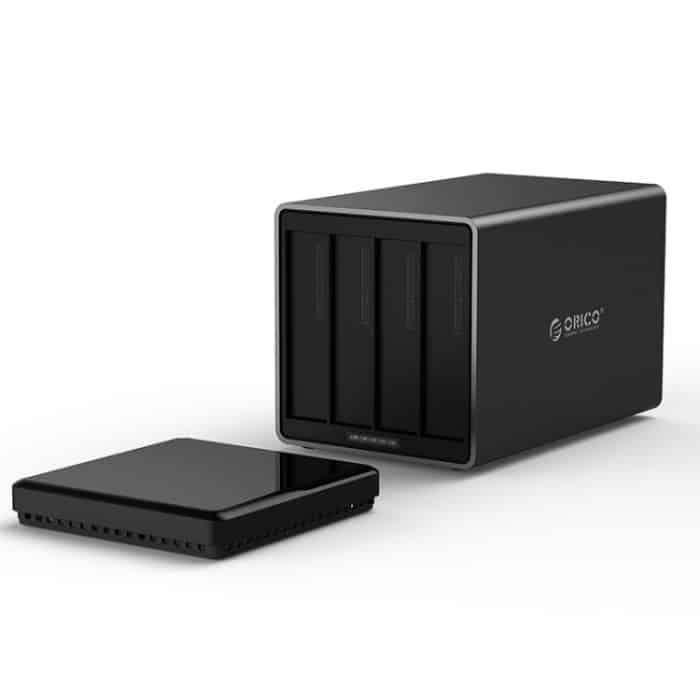 ORICO NS400-U3 4-fach USB 3.0 Typ B zu SATA Externe Festplattenbox Aufbewahrungskoffer Festplatten-Dock für 3,5-Zoll-SATA-Festplatte, unterstützt UASP-Protokoll – Bild 3