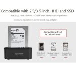 ORICO USB 3.0 Typ-B auf SATA Externes Speicherfestplatten-Dock für 2,5 Zoll/3,5 Zoll SATA HDD/SSD (EU-Stecker) – Bild 5