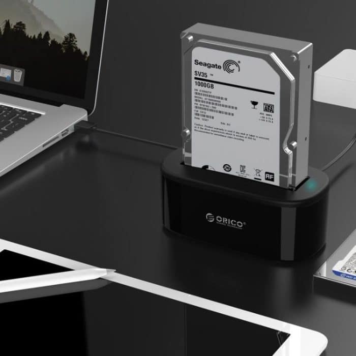ORICO USB 3.0 Typ-B auf SATA Externes Speicherfestplatten-Dock für 2,5 Zoll/3,5 Zoll SATA HDD/SSD (EU-Stecker) – Bild 9