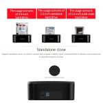 ORICO 6228US3-C 1 zu 1 Klon 2 Schacht USB 3.0 Typ B zu SATA Externer Speicher Festplatten-Dock für 2,5 Zoll / 3,5 Zoll SATA HDD / SSD – Bild 7