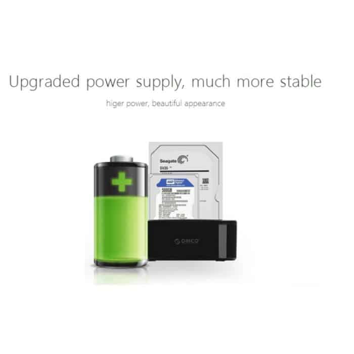 ORICO 6228US3 2,5 / 3,5-Zoll-SATA-Festplatte / SSD 2-fach USB 3.0-Festplatten-Dock – Bild 12