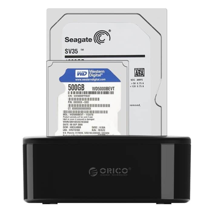 ORICO 6228US3 2,5 / 3,5-Zoll-SATA-Festplatte / SSD 2-fach USB 3.0-Festplatten-Dock – Bild 5