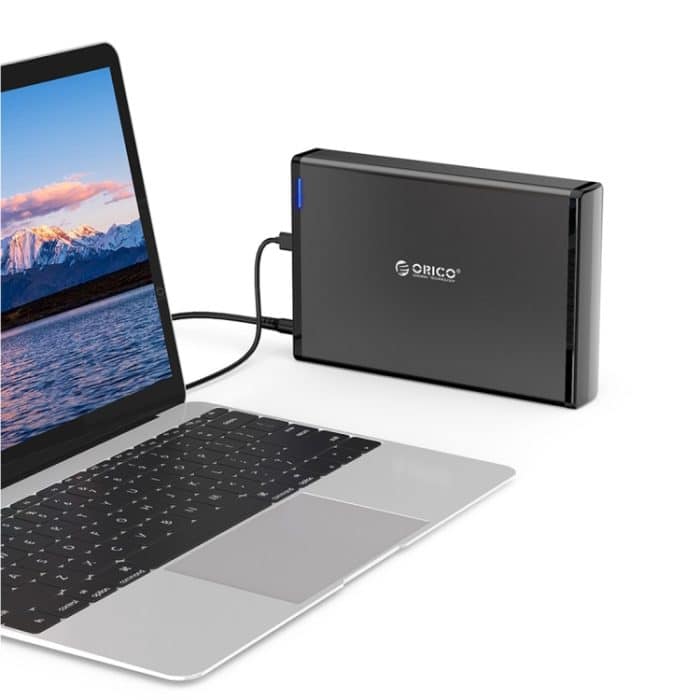 ORICO 7688C3 8 TB 3,5-Zoll-USB-C / Typ-C-Festplattengehäuse mit abnehmbarer Basis, Kabellänge: 1 m – Bild 1