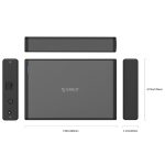 ORICO 7688C3 8 TB 3,5-Zoll-USB-C / Typ-C-Festplattengehäuse mit abnehmbarer Basis, Kabellänge: 1 m – Bild 4