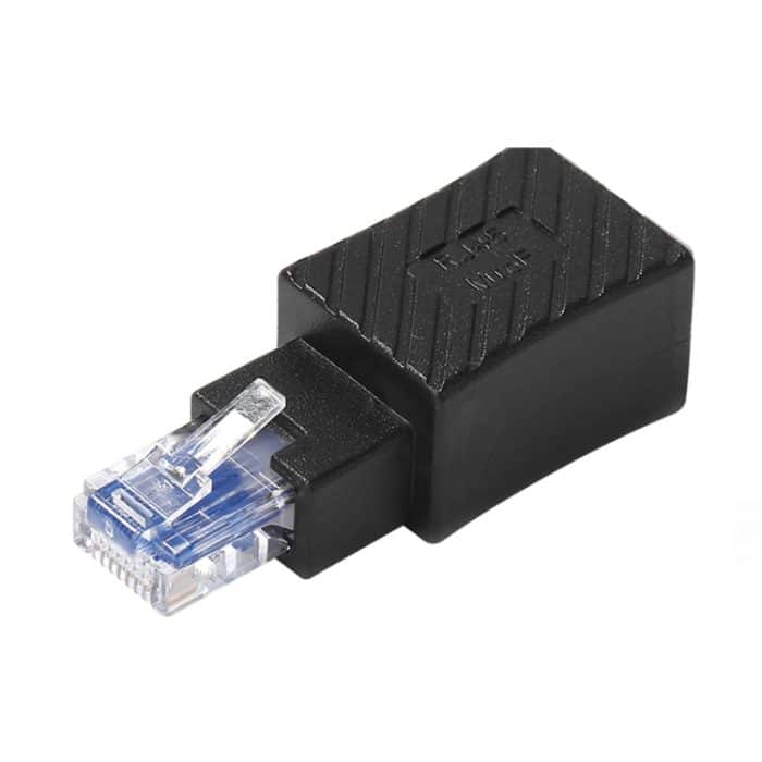 PC5982.jpg RJ45 männlich an weiblicher Konverter Gerade Verlängerungsadapter für CAT5 CAT6 LAN Ethernet-Netzwerkkabel – Bild 1