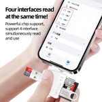 7-in-1-Kartenleser USB + Typ-C + 8-polig + TF-Karte + SD-Karte + Kopfhöreradapter – Bild 3