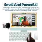 7-in-1-Kartenleser USB + Typ-C + 8-polig + TF-Karte + SD-Karte + Kopfhöreradapter – Bild 7