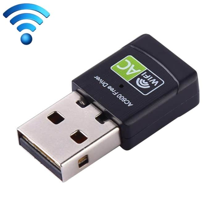AC600Mbps 2,4 GHz & 5 GHz Dualband USB 2.0 WiFi Free Drive Adapter Externe Netzwerkkarte – Bild 1