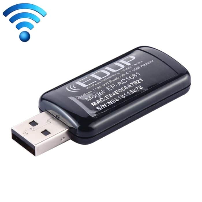 EDUP EP-AC1681 2 in 1 AC1200 Mbit / s 2,4 GHz & 5,8 GHz Dualband-USB-WLAN-Adapter Externe Netzwerkkarte mit Bluetooth 4.1-Funktion – Bild 1