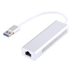 Aluminium Shell 3 USB3.0-Anschlüsse HUB + USB3.0 Gigabit-Ethernet-Adapter – Bild 3