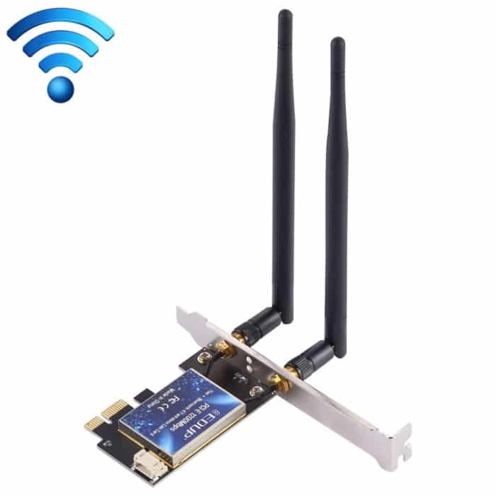 EDUP EP-9620 2 in 1 AC1200 Mbit / s 2,4 GHz & 5,8 GHz Dualband PCI-E 2 Antenne WiFi Adapter Externe Netzwerkkarte + Bluetooth – Bild 1