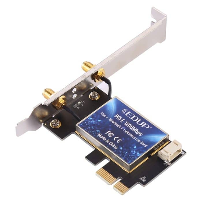 EDUP EP-9620 2 in 1 AC1200 Mbit / s 2,4 GHz & 5,8 GHz Dualband PCI-E 2 Antenne WiFi Adapter Externe Netzwerkkarte + Bluetooth – Bild 3