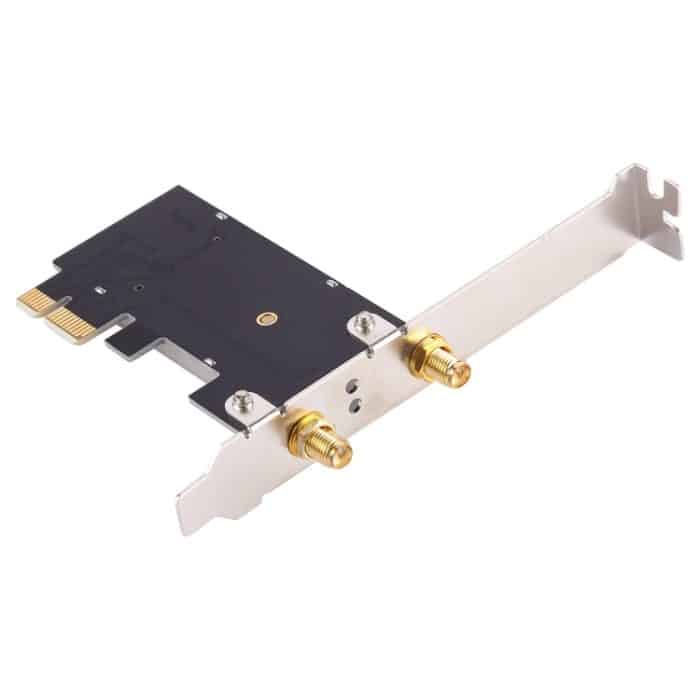 EDUP EP-9620 2 in 1 AC1200 Mbit / s 2,4 GHz & 5,8 GHz Dualband PCI-E 2 Antenne WiFi Adapter Externe Netzwerkkarte + Bluetooth – Bild 4