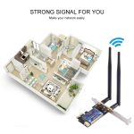 EDUP EP-9620 2 in 1 AC1200 Mbit / s 2,4 GHz & 5,8 GHz Dualband PCI-E 2 Antenne WiFi Adapter Externe Netzwerkkarte + Bluetooth – Bild 7