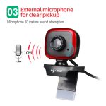 HXSJ A849 480P verstellbare 360-Grad-HD-Video-Webcam-PC-Kamera mit Mikrofon – Bild 5
