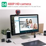 HXSJ A849 480P verstellbare 360-Grad-HD-Video-Webcam-PC-Kamera mit Mikrofon – Bild 6
