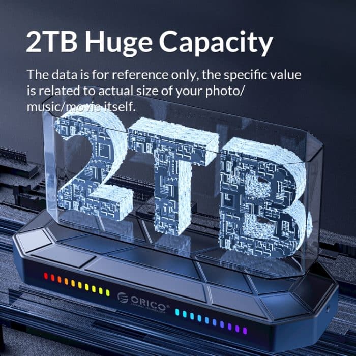 Orico M2VG01-C3 RGB M.2 NVME SSD-Gehäuse – Bild 7